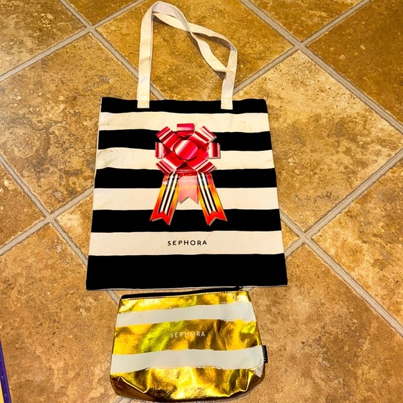 💥Sephora Cosmetics/Makeup/Skincare Bags/Tote Bundle of 2 - Picture 1 of 16